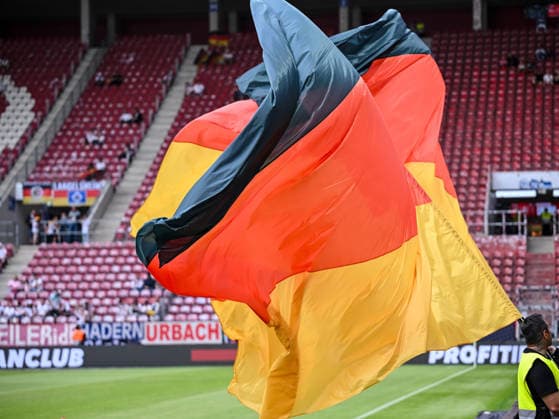 Flag of Germany during the international friendly match between Germany and Finland at MEWA Arena on May 31, 2026 in Mainz, Germany Photo by Harry Langer DeFodi Images