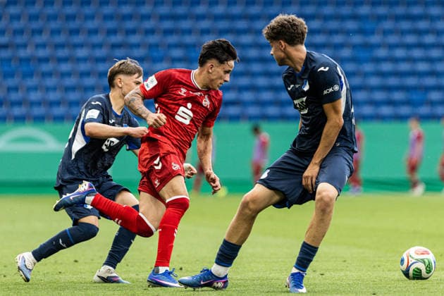 U19 DFB Nachwuchsliga A, 2025 2026, Final TSG Hoffenheim U19 1 FC Köln U19 31 05 2026 Jason Manuel Ponente Ramirez 1 FC Köln U19, 7 , Tristan Spranger TSG 1899 Hoffenheim U19, 13 U19 DFB Nachwuchsliga A, 2025 2026, Final TSG Hoffenheim U19 1 FC Köln U19 PreZero Arena, Sinsheim 31 05 2026 DFB regulations prohibit any use of photographs as image sequences and or quasi video Copyright: xBEAUTIFULxSPORTS Buriakovx