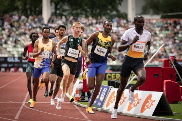 DRESDEN , GERMANY - MAY 31: Robert Farken (GER Germany) competes in the men’s 1000m during the Golden Oval Continental Tour Silver meeting on May 31, 2026 at Heinz-Steyer-Stadion in Dresden, Saxony, Germany. Saxony Germany Copyright: xAxelxKohringx
