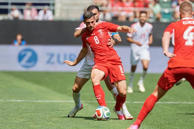 Soccer World Cup 2026 preparation match Switzerland vs. Jordan, St Gallen, Switzerland St Gallen, Switzerland 31 May 2026 Remo Freuler at the World Cup 2026 preparation match Switzerland vs. Jordan in St Gallen