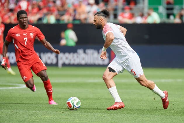 Soccer World Cup 2026 preparation match Switzerland vs. Jordan, St Gallen, Switzerland St Gallen, Switzerland 31 May 2026 Yazan Al Arab at the World Cup 2026 preparation match Switzerland vs. Jordan in St Gallen