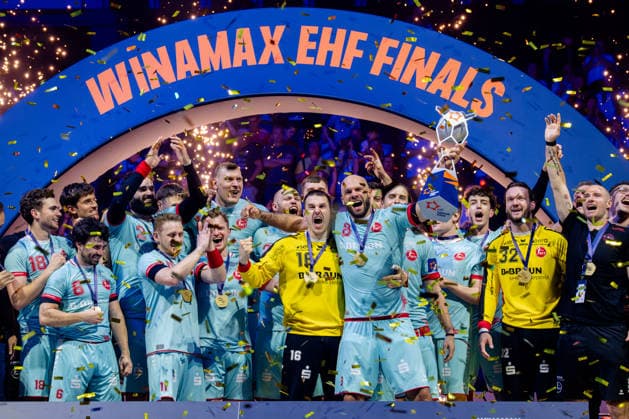 Hamburg, 31 05 2026, Handball, Men, EHF European League Men 2025 26, Final, THW Kiel MT Melsungen The winners of the EHF European League MT Melsungen