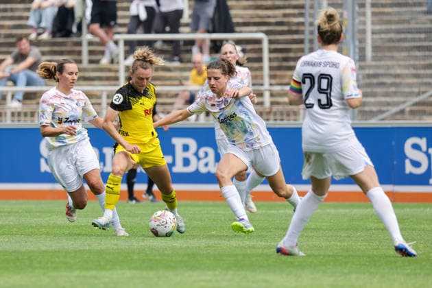 31 05 2026, xgrfx, Soccer Women Regionalliga West, Borussia Dortmund Vorwärts Spoho Köln v l Rita Schumacher Borussia Dortmund DFL DFB REGULATIONS PROHIBIT ANY USE OF PHOTOGRAPHS as IMAGE SEQUENCES and or QUASI VIDEO Stadion Rote Erde