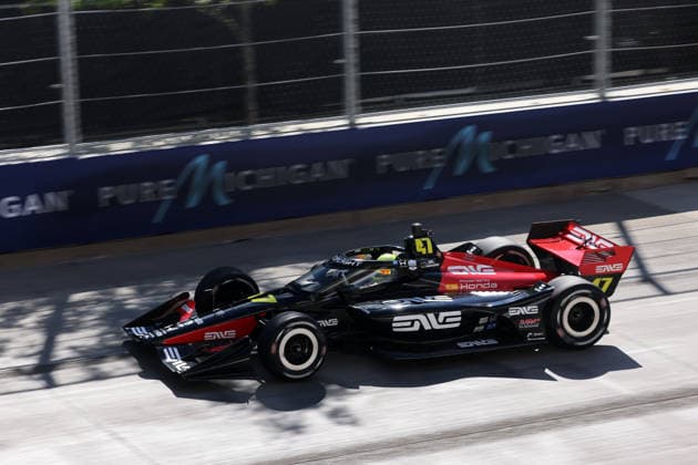 Mick Schumacher GER Honda 47 in warm up, GP Detroit, Michigan, USA, 31 05 2026, Indycar Series, US Motorsport, Rahal lettermann Lanigan Racing