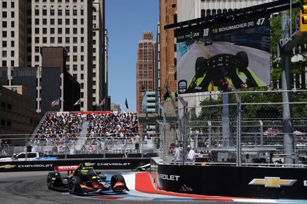 Mick Schumacher GER Honda 47 in the race, GP Detroit, Michigan, USA, 31 05 2026, Indycar Series, US Motorsport