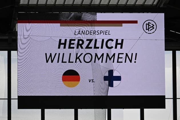 31 05 2026, xsltx, football international match, Germany Finland v l scoreboard DFL DFB REGULATIONS PROHIBIT ANY USE OF PHOTOGRAPHS as IMAGE SEQUENCES and or QUASI VIDEO Mainz