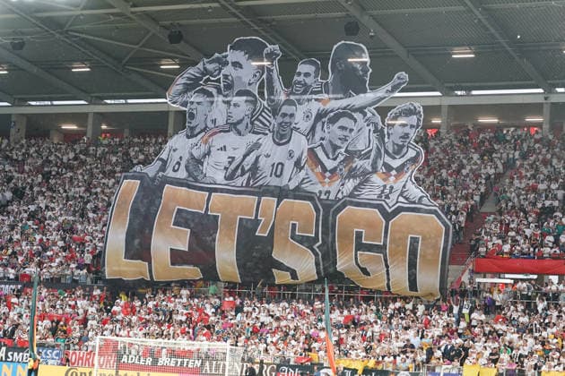Choreo of the German fans in Mainz Mainz 31 05 2026 Germany vs Finland, friendly match, World Cup preparation, MEWA Arena Mainz