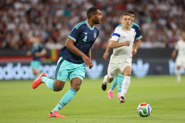 Jonathan Tah Germany controls the ball during the international friendly match between Germany and Finland at MEWA Arena on May 31, 2026 in Mainz, Germany Photo by Oliver Kaelke DeFodi Images