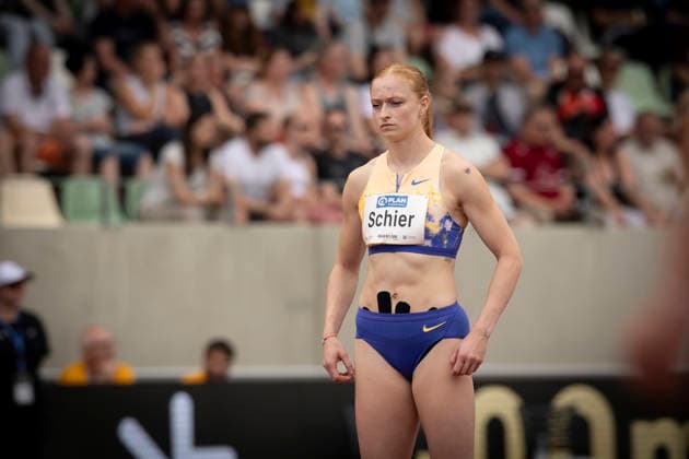 DRESDEN , GERMANY - MAY 31: Skadi Schier (GER Germany) during the Golden Oval Continental Tour Silver meeting on May 31, 2026 at Heinz-Steyer-Stadion in Dresden, Saxony, Germany. Saxony Germany Copyright: xAxelxKohringx