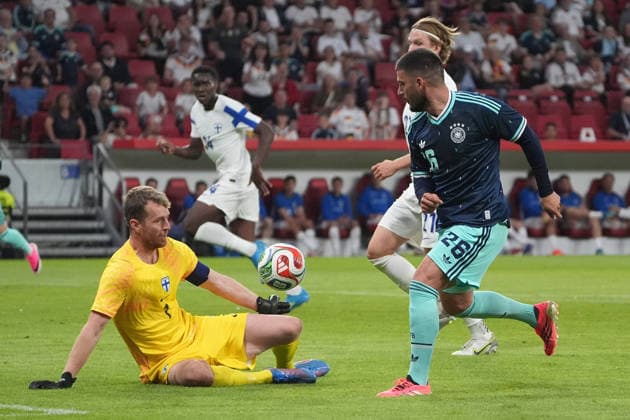 Deniz Undav Germany Germany fails to score against goalkeeper Lukas Hradecky Finland Mainz 31 05 2026 Germany vs Finland, friendly match, World Cup preparation, MEWA Arena Mainz