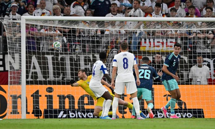 GOAL for 1 0 Deniz Undav GER 26 Goal kick Action Goal chance DFB Laenderspiel Germany GER vs Finland FIN Friendly match Test match on 31 05 2026 DFL REGULATIONS PROHIBIT ANY USE OF PHOTOGRAPHS AS IMAGE SEQUENCES AND OR QUASI VIDEO DFB Laenderspiel Germany GER vs Finland FIN