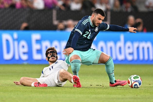 31 05 2026, xfux, football international, Germany Finland v l Adam Marhiev Finnish national team Finland Deniz Undav German national football team DFB Zweikampf, action, action, battle for the ball DFL DFB REGULATIONS PROHIBIT ANY USE OF PHOTOGRAPHS as IMAGE SEQUENCES and or QUASI VIDEO Mainz