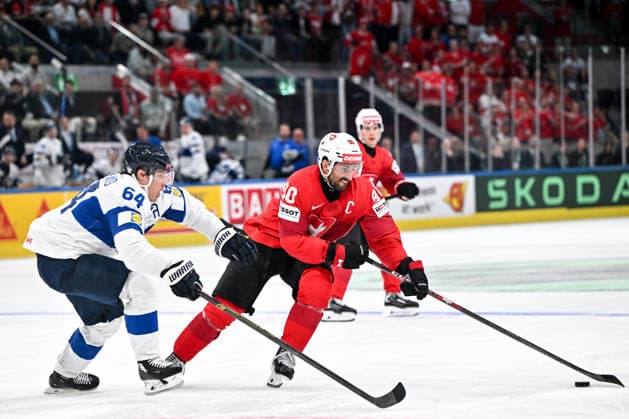 ZURICH, SWITZERLAND MAY 31 Roman Josi of Switzerland protects the puck from Mikael Granlund of Finland during the 2026 IIHF Ice Hockey World Championship Switzerland Gold Medal game between Switzerland and Finland at Swiss Life Arena on May 31, 2026 in Zurich, Zurich Zurich Swiss Life Arena Zurich Switzerland Copyright: xJustPictures.ch AndreaxBrancax jp-en-EuSpIm-JP7_ANB_SuiFin_31052026_9366