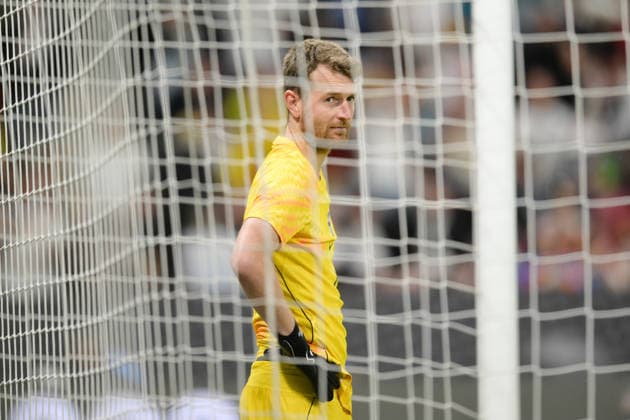 Soccer, Friendly match, 20260531, Germany Finland In the picture goalkeeper Lukas HRADECKY Finland, 1 Mainz MEWA Arena Rheinland Pfalz Germany Copyright: Passion2Press MarkusxFischerx