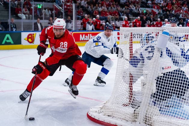 ZURICH, SWITZERLAND - MAY 31: Timo Meier (Switzerland, 28) with the puck during the Gold Medal Game - Match 64 between Switzerland and Finland at the IIHF Ice hockey, Eishockey World Championship, WM, Weltmeisterschaft 2026, Swiss Life Arena on May 31, 2026 in Zurich, Switzerland. Zurich Switzerland Copyright: xTimoxSteinx