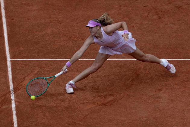 2026 French Open - Day Eight Mirra Andreeva returns the ball against Jil Teichmann during the Roland Garros Grand Slam Tournament on May 31, 2026, in Paris, France. Paris France  Copyright: xRobertxSzaniszlox originalFilename:szaniszlo-notitle260531_npgKO.jpg