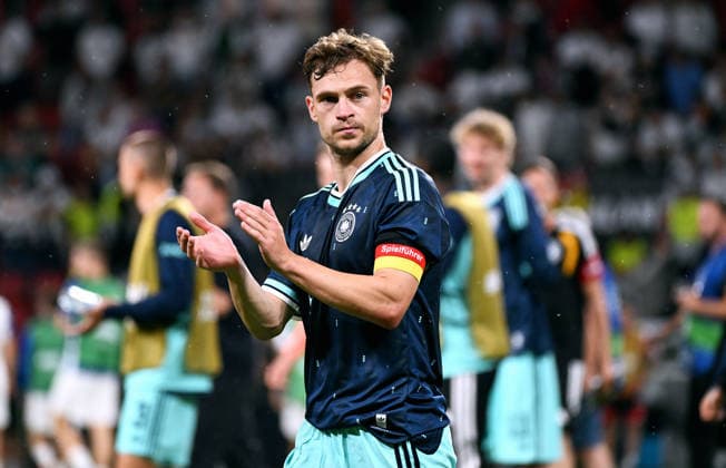 Football, International match, Men, MEWA Arena Mainz Germany Finland 4 0 Joshua Kimmich GER at the end of the match