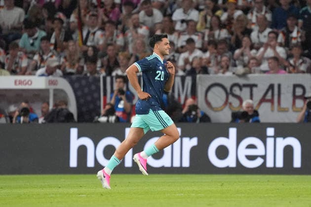 Nadiem Amiri Germany Germany is happy about his substitution Mainz 31 05 2026 Germany vs Finland, Friendly match, World Cup preparation, MEWA Arena Mainz