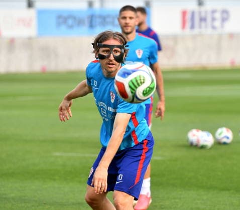 Croatia, Rijeka, 310526. Training camp Rijeka, Rujevica. Training of the Croatian national football team as part of preparations for the 2026 FIFA World Cup, WM, Weltmeisterschaft, Fussball In the photo: Luka Modric. Photo: Damir Skomrlj CROPIX Copyright: xxDamirxSkomrljx rujevica_trening5-310526