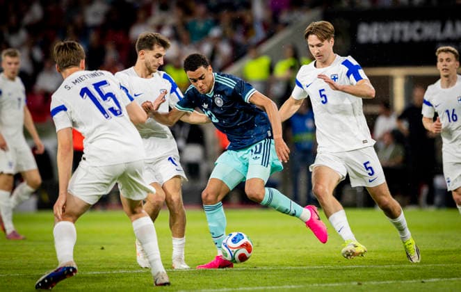 Mainz, Germany May 31st 2026 Jamal Musiala GER Adam Marhiev, Miro Tenho FIN Germany Finland Germany Finland 31 05 2026