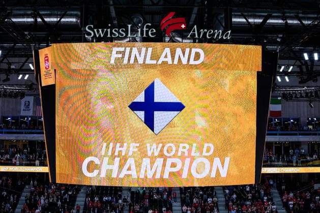 ZURICH, SWITZERLAND MAY 31 Finland is IIHF world champion during the 2026 IIHF Ice Hockey World Championship Switzerland Gold Medal game between Switzerland and Finland at Swiss Life Arena on May 31, 2026 in Zurich, Zurich Zurich Swiss Life Arena Zurich Switzerland Copyright: xJustPictures.ch JarixPestelaccix jp-en-EuSpIm-_DSC1829-20260531