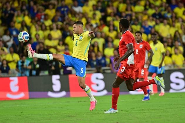 Football, International match, Brazil - Panama