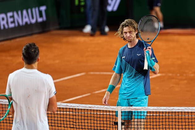 2026.05.31 Paryz Tenis French Open Roland Garros 2026 Jakub Mensik - Andrey Rublev N z Andrey Rublev Foto Pawel Andrachiewicz PressFocus 2026.05.31 Paris Tennis - French Open Roland Garros 2026 Jakub Mensik - Andrey Rublev Andrey Rublev Credit: Pawel Andrachiewicz PressFocus NEWSPIX.PL --- newspix.pl POLAND OUT! 