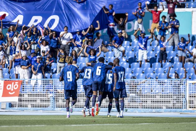 Laros Duarte of Cabo Verde celebrates after scoring team s second goal during the International Friendly, Länderspiel, Nationalmannschaft match between Cabo Verde vs Serbia at Estádio do Restelo on May 31st,2026 (Photo by Joao Bravo Sports Press Photo)  Copyright: xJoaoxBravo SportsxPressxPhotox Sportspressphoto_SPR158421