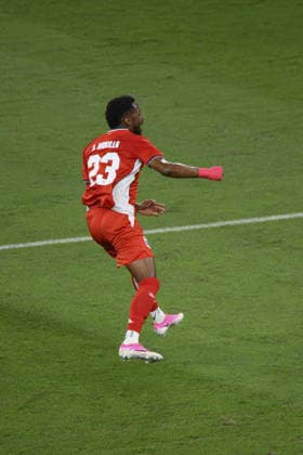 RIO DE JANEIRO, BRAZIL - MAY 31: Murillo of Panama celebrates after scoring the team s first goal during the International Friendly, Länderspiel, Nationalmannschaft match between Brazil and Panama at Maracana Stadium on May 31, 2026 in Rio de Janeiro, Brazil (Photo by Alexandre Neto Sports Press Photo SPP)  Copyright: xSportsxPressxPhotox Sportspressphoto_SPR158546