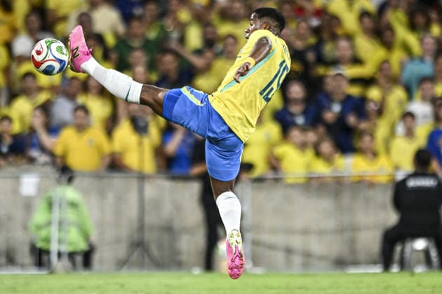 RIO DE JANEIRO, BRAZIL - MAY 31: Endrick of Brazil controls the ball during the International Friendly, Länderspiel, Nationalmannschaft match between Brazil and Panama at Maracana Stadium on May 31, 2026 in Rio de Janeiro, Brazil (Photo by Nayra Halm Sports Press Photo SPP)  Copyright: xSportsxPressxPhotox Sportspressphoto_SPR158578
