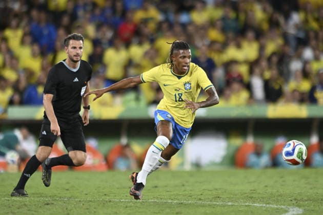 RIO DE JANEIRO, BRAZIL - MAY 31: Danilo Santos of Brazil chases the ball during the International Friendly, Länderspiel, Nationalmannschaft match between Brazil and Panama at Maracana Stadium on May 31, 2026 in Rio de Janeiro, Brazil (Photo by Nayra Halm Sports Press Photo SPP)  Copyright: xSportsxPressxPhotox Sportspressphoto_SPR158579