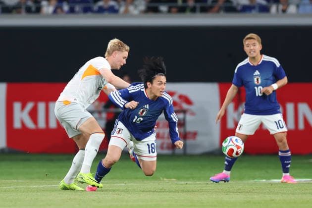 Ayase Ueda (JPN), MAY 31, 2026 - Football Soccer : KIRIN Challenge Cup 2026 match between Japan 1-0 Iceland at the National Stadium in Tokyo, Japan. Noxthirdxpartyxsales  aflo_332648564