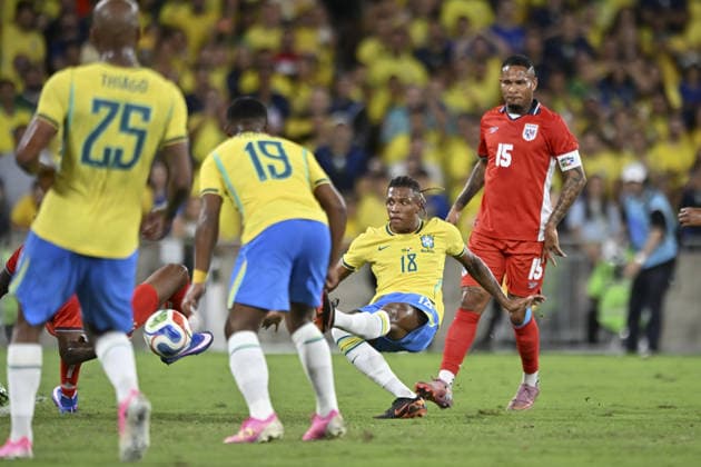 RIO DE JANEIRO, BRAZIL - MAY 31: Danilo Santos of Brazil scoring the team s sixth goal during the International Friendly, Länderspiel, Nationalmannschaft match between Brazil and Panama at Maracana Stadium on May 31, 2026 in Rio de Janeiro, Brazil (Photo by Nayra Halm Sports Press Photo SPP)  Copyright: xSportsxPressxPhotox Sportspressphoto_SPR158620