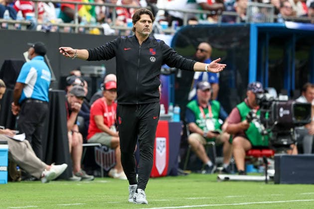 May 31, 2026, Charlotte, North Carolina, USA: United States manager Mauricio Pochettino is seen reacting during an International Friendly, Länderspiel, Nationalmannschaft match between United States and Senegal at Bank of America Stadium in Charlotte, North Carolina Soccer 2026: USA 3:2 Senegal  - ZUMAa257 20260531_zsp_a257_027 Copyright: xChrisxArjoonx