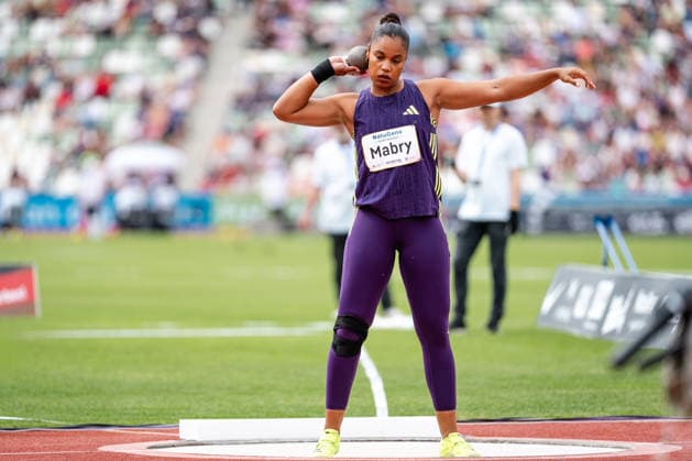 Yemisi Mabry (MTG Mannheim) competing in the shotput competition Goldenes Oval Dresden, Track and Field, 2026, 31.05.2026 Copyright: xFootxBowl PatrickxKlixx