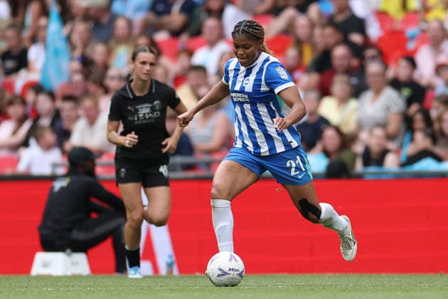 Brighton & Hove Albion v Manchester City - Adobe Women s FA Cup Final Madison Haley of Brighton & Hove Albion possesses the ball during the Adobe Women s FA Cup Final match between Brighton & Hove Albion and Manchester City at Wembley Stadium in London on May 31, 2026. London Greater London United Kingdom  Copyright: xMIxNewsx originalFilename:fletcher-brighton260531_npq5y.jpg