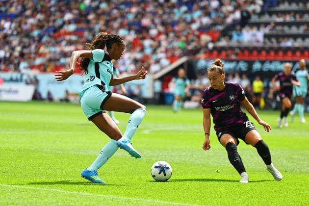 NWSL: Gotham FC Vs. Houston Dash Gotham FC forward Jordynn Dudley 2 in action during the National Women s Soccer League match against the Houston Dash at Sports Illustrated Stadium in Harrison, New Jersey, on May 31, 2026. Harrison N.J. United States  Copyright: xGordonxDonovanx originalFilename:donovan-nwslgoth260531_npl6M.jpg