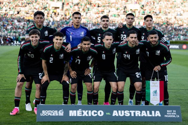 Mexico v Australia International Frendly Match Mexico National Soccer Team pose before the International Friendly, Länderspiel, Nationalmannschaft match between Mexico and Australia at Rose Bowl Stadium on May 30, 2026 in Pasadena, California. Pasadena California United States Copyright: xArturoxCorderox