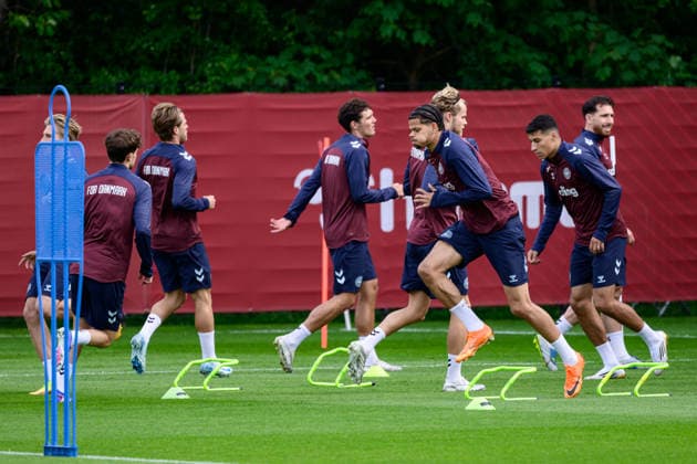 Denmark training before test matches, Helsingor, Denmark Helsingor, Denmark. 31st. May, 2026. William Osula the the players of Denmark seen during a training session in Elsinore before two upcoming test matches. Denmark, Helsingor  Copyright: xGonzalesxPhoto DennisxJacobsenx