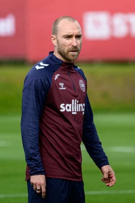 Denmark training before test matches, Helsingor, Denmark Helsingor, Denmark. 31st. May, 2026. Christian Eriksen of Denmark seen during a training session in Elsinore before two upcoming test matches. Denmark, Helsingor  Copyright: xGonzalesxPhoto DennisxJacobsenx