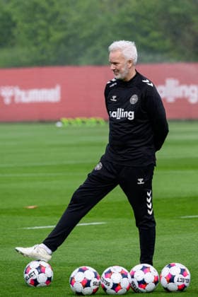 Denmark training before test matches, Helsingor, Denmark Helsingor, Denmark. 31st. May, 2026. Assistant coach Kenneth Weber of Denmark seen during a training session in Elsinore before two upcoming test matches. Denmark, Helsingor  Copyright: xGonzalesxPhoto DennisxJacobsenx