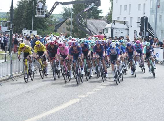 3eme Etape BOUCLE DE LA MAYENNE - 31 05 2026 Pelotons during the of the Boucles de la Mayenne - CrÃ dit Mutuel, UCI ProSeries Cycling event, 3eme Etape Cosse le Vivien - Laval on 31 May 2026 in Laval, France: photos Laurent Lairys , LAVALFrance  Copyright: xLaurentxLairysx