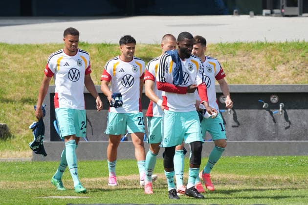 Felix Nmecha Germany Germany , Nadiem Amiri Germany Germany , Antonio Rüdiger Germany Germany , Pascal Groß Germany Germany Frankfurt 01 06 2026 German national team bids farewell to Germany with public training session