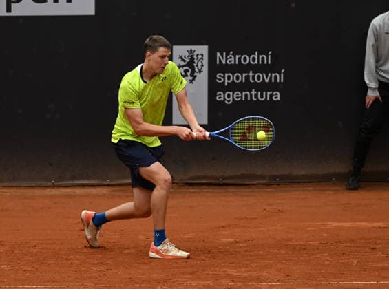 Jan Kumstat (CZE) playes against Oleg Prihodko during the second day of the men s tennis challenger UniCredit Czech Open, Prostejov, June 1st, 2026. (CTKxPhoto LudekxPerina) CTKPhotoP2026060102936  CTKPhotoP2026060102936