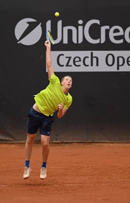 Jan Kumstat (CZE) playes against Oleg Prihodko during the second day of the men s tennis challenger UniCredit Czech Open, Prostejov, June 1st, 2026. (CTKxPhoto LudekxPerina) CTKPhotoP2026060102952  CTKPhotoP2026060102952