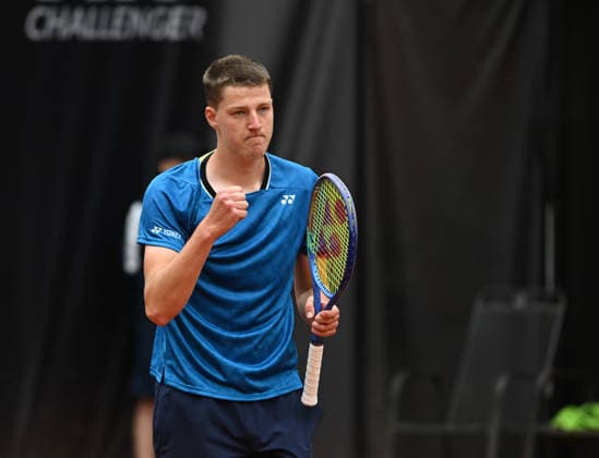 Jan Kumstat (CZE) playes against Oleg Prihodko during the second day of the men s tennis challenger UniCredit Czech Open, Prostejov, June 1st, 2026. (CTKxPhoto LudekxPerina) CTKPhotoP2026060102988  CTKPhotoP2026060102988