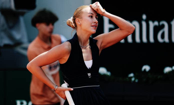 TENNIS - French Open 2026 PARIS,FRANCE,01.JUN.26 - TENNIS - WTA, Tennis Damen Tour, French Open, Roland Garros, Grand Slam. Image shows Anastasia Potapova (AUT).  GEPAxpictures xMatthiasxHauer