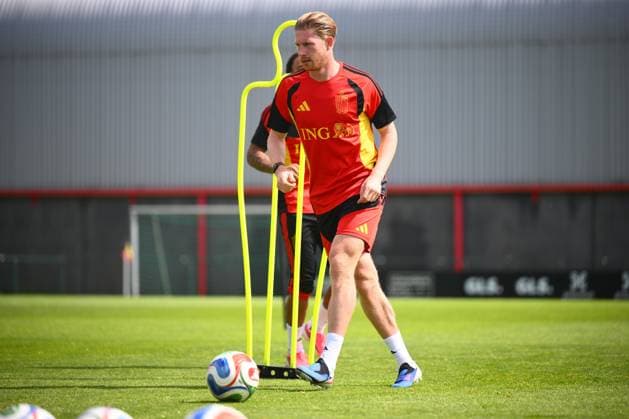 Belgian national football team - FIFA World Cup, WM, Weltmeisterschaft, Fussball 2026 - media activities 01 06 2026 TUBIZE, BELGIUM - JUNE 01 : De Bruyne Kevin forward of Belgium pictured during a training session at the training grounds of the Royal Belgian Football Association ahead of the FIFA World Cup 2026 on june 01, 2026 in Tubize, Belgium, 01 06 2026 Tubize Belgium  Copyright: xGregoryxVanxGansenx
