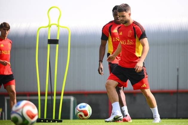 Belgian national football team - FIFA World Cup, WM, Weltmeisterschaft, Fussball 2026 - media activities 01 06 2026 TUBIZE, BELGIUM - JUNE 01 : Raskin Nicolas midfielder of Belgium pictured during a training session at the training grounds of the Royal Belgian Football Association ahead of the FIFA World Cup 2026 on june 01, 2026 in Tubize, Belgium, 01 06 2026 Tubize Belgium  Copyright: xGregoryxVanxGansenx