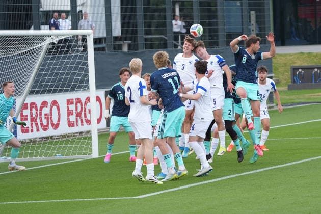 Niklas Pyyhtia Finland , Tenho Finland defend Frankfurt 01 06 2026 German national team bids farewell to Germany with public training session